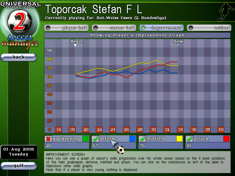 Universal Soccer Manager 2 - кадр 6