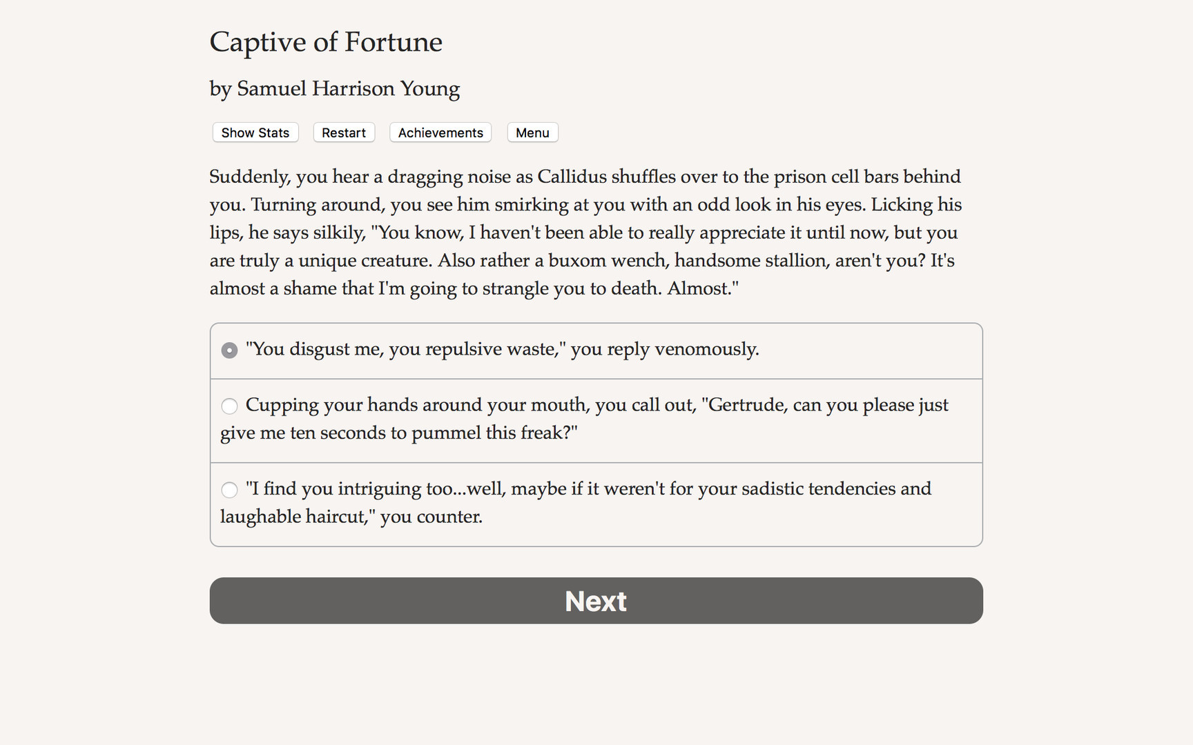 Captive of Fortune - кадр 1