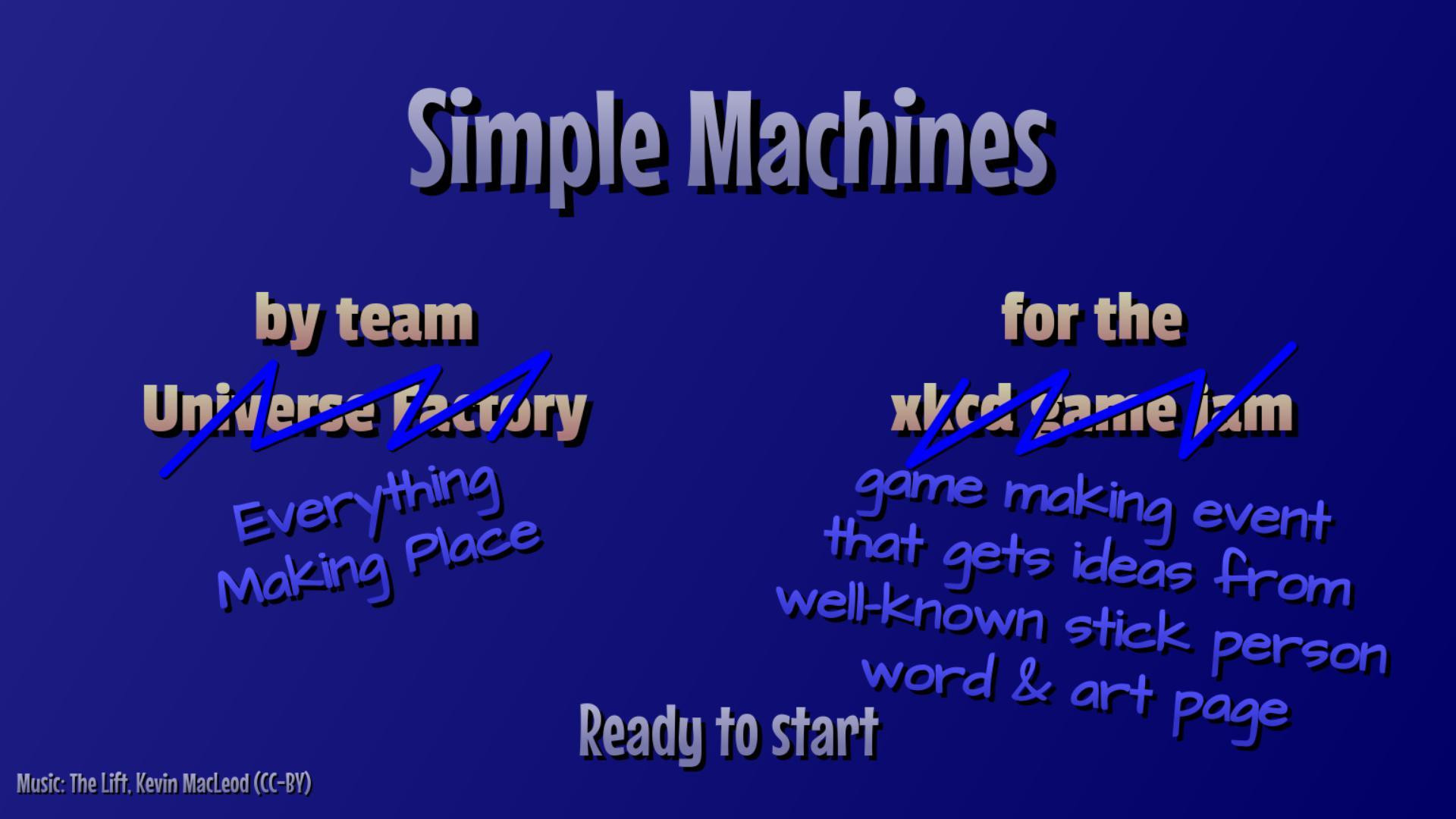Simple Machines (xkcd game jam 2017 entry) (itch) - кадр 1