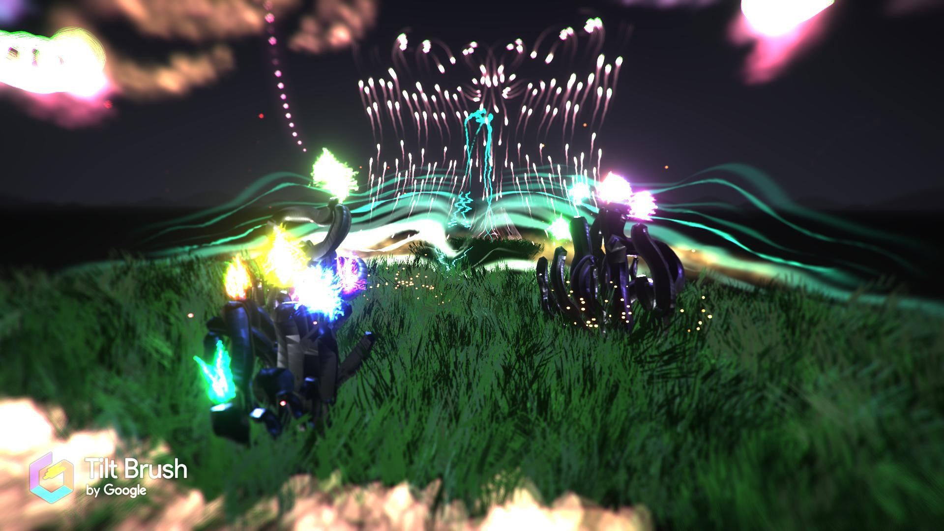 Bee Garden (Digital Art Installation) (itch) - кадр 2