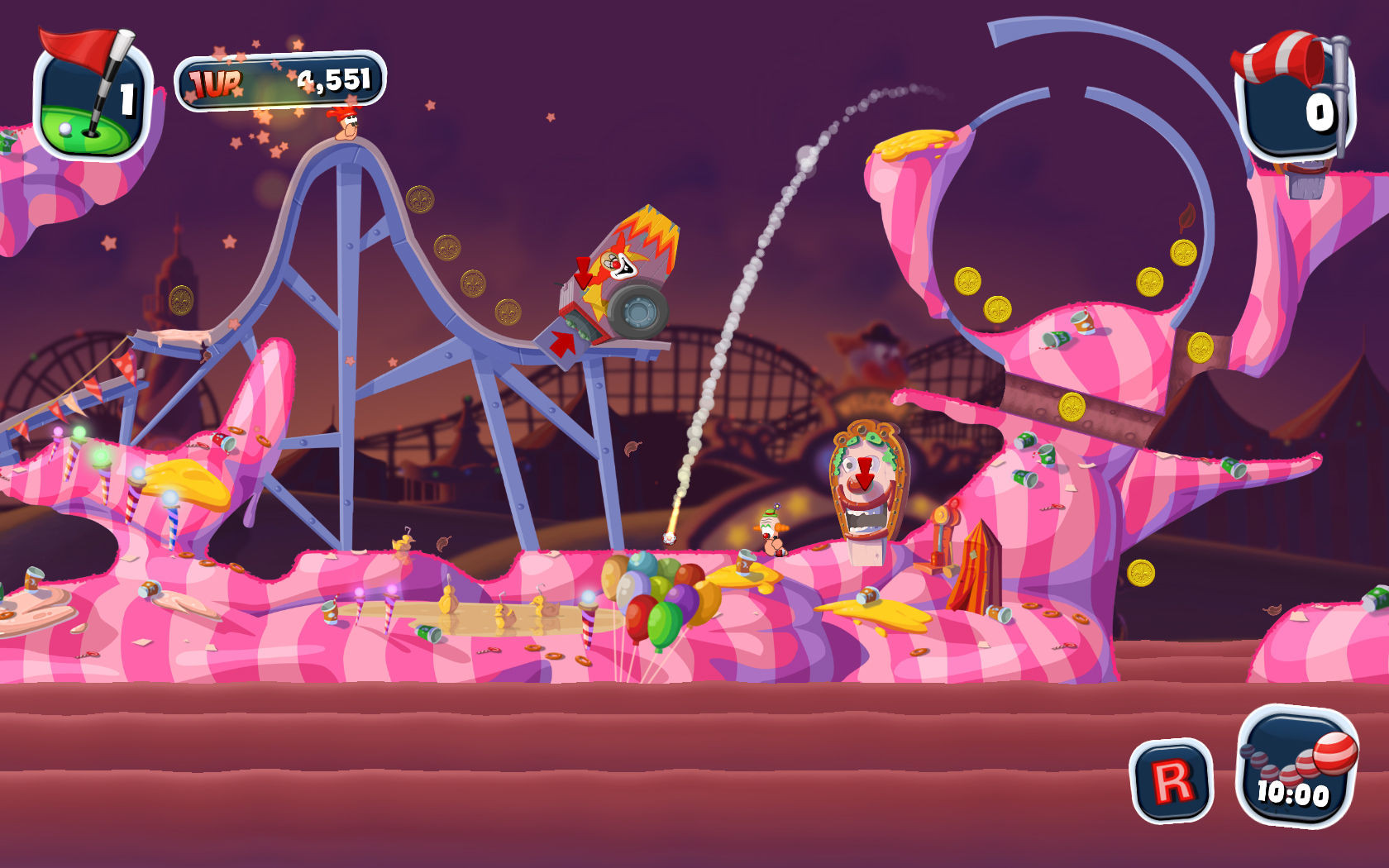 Worms Crazy Golf - кадр 14