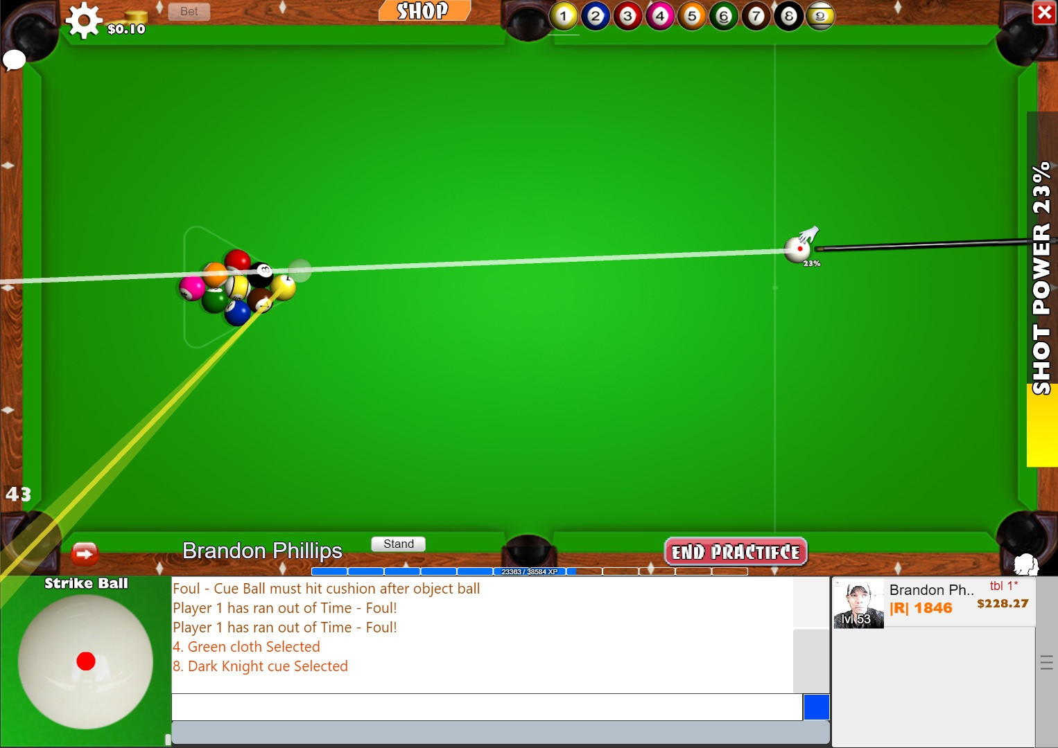 Flash 8Ball Pool Game (itch) - кадр 3