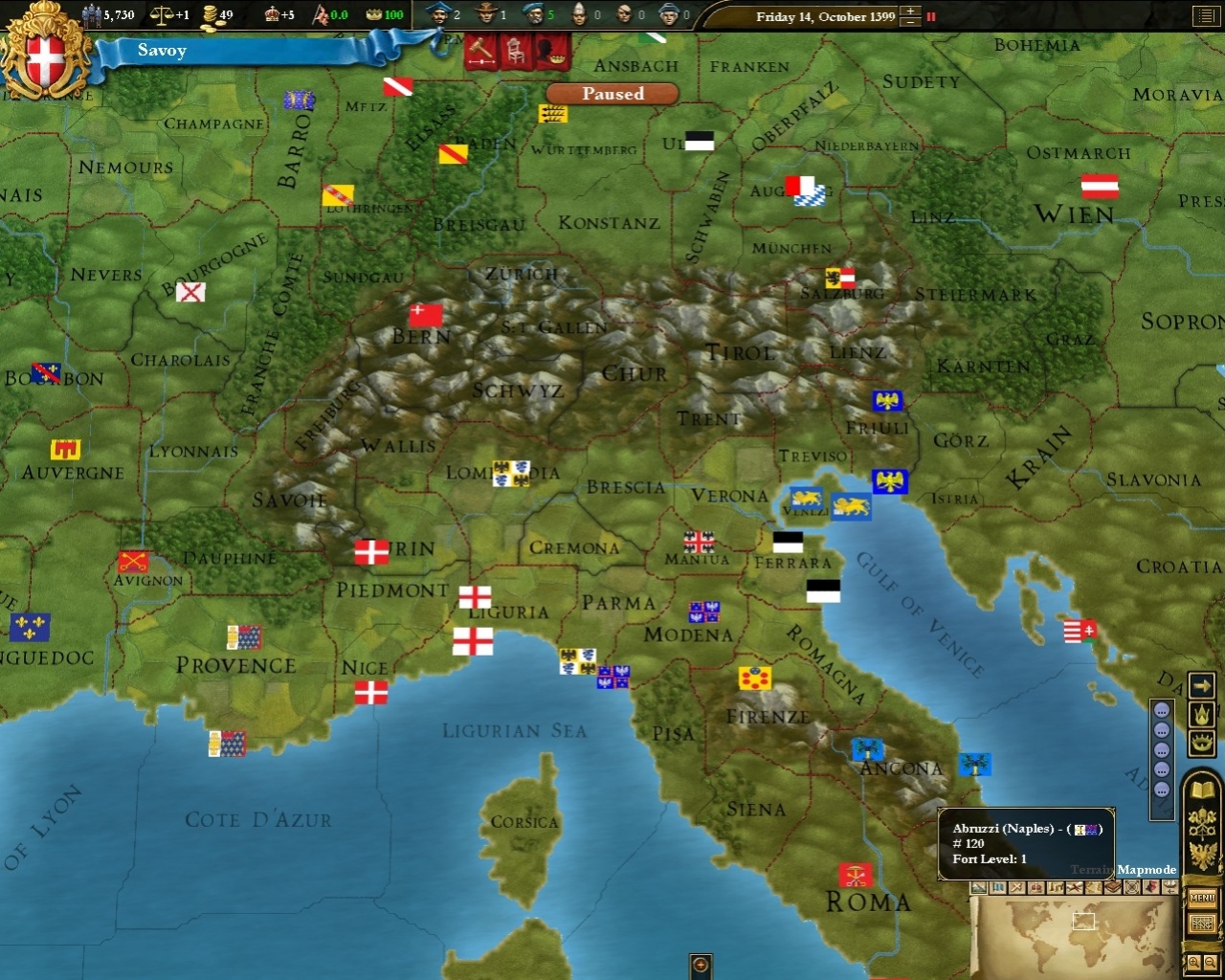Europa Universalis 3: Divine Wind - кадр 11