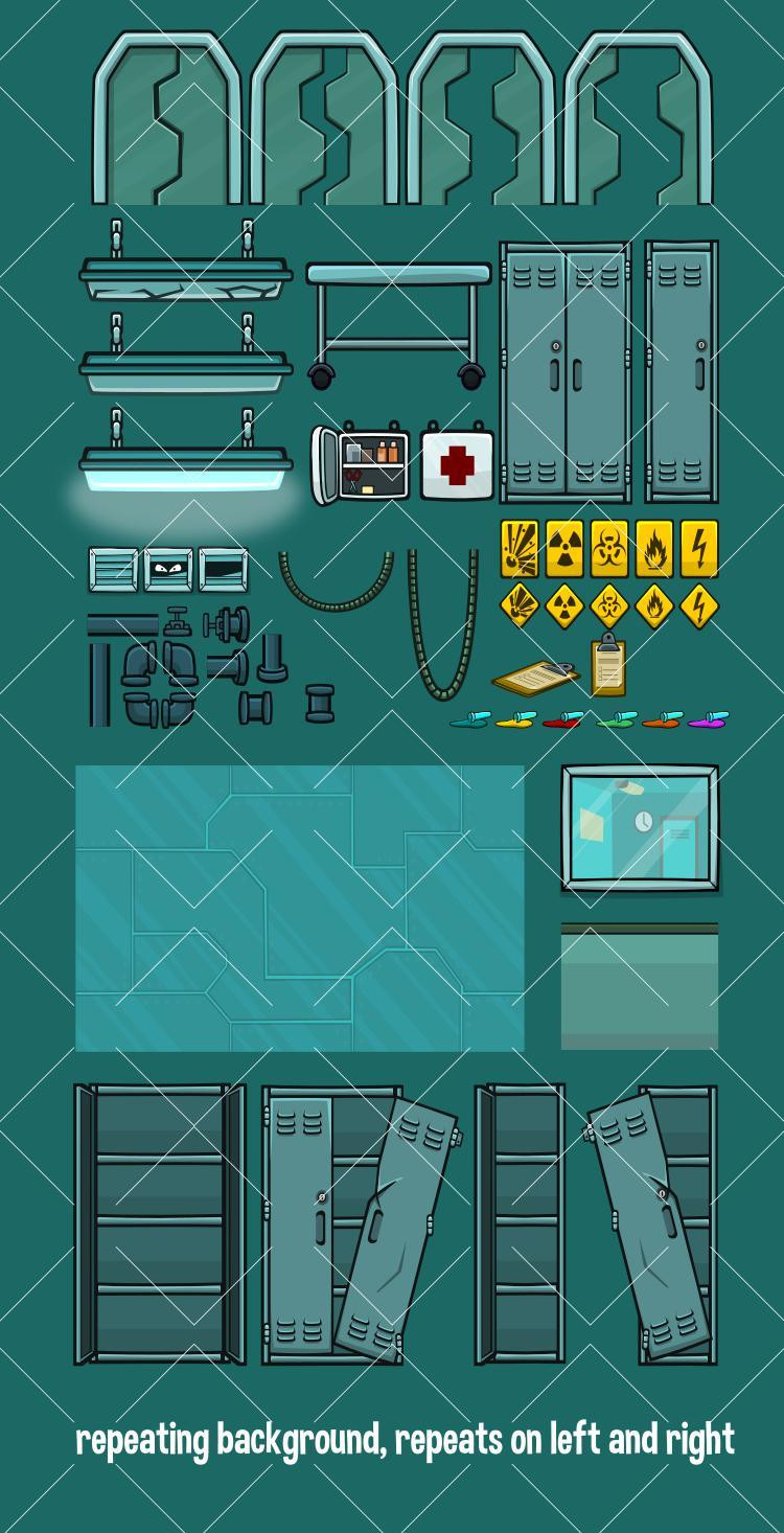 Mega laboratory scene creation kit (itch) - кадр 3