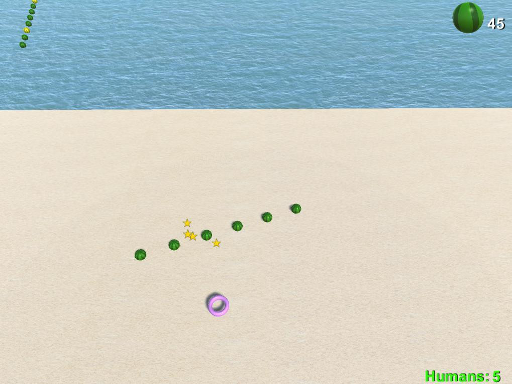 Beach Defender: Attack of the Watermelons (itch) - кадр 3