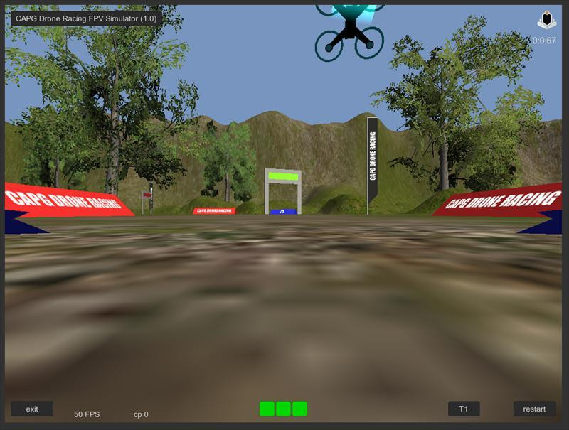 CAPG Drone Racing FPV Simulator (itch) - кадр 2