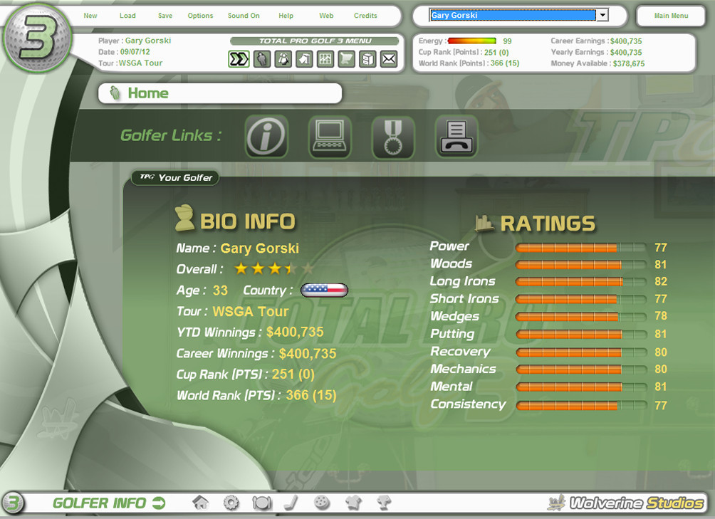 Total Pro Golf 3 - кадр 9