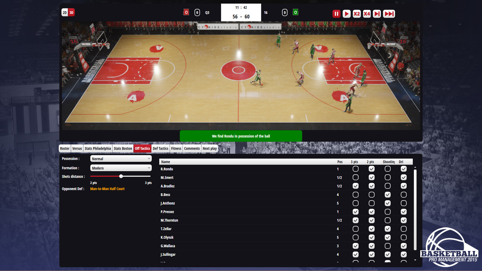 Basketball Pro Management 2015 - кадр 8