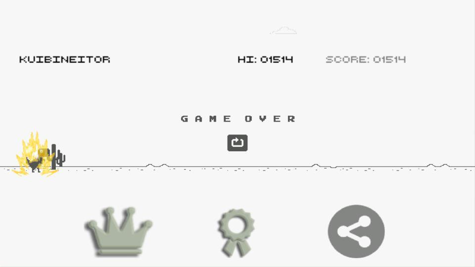Dino Saiyajin Runner T-Rex Chrome (itch) - кадр 2