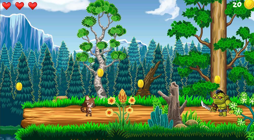Raccoon: The Orc Invasion (Steam, Google Play) (itch) - кадр 3