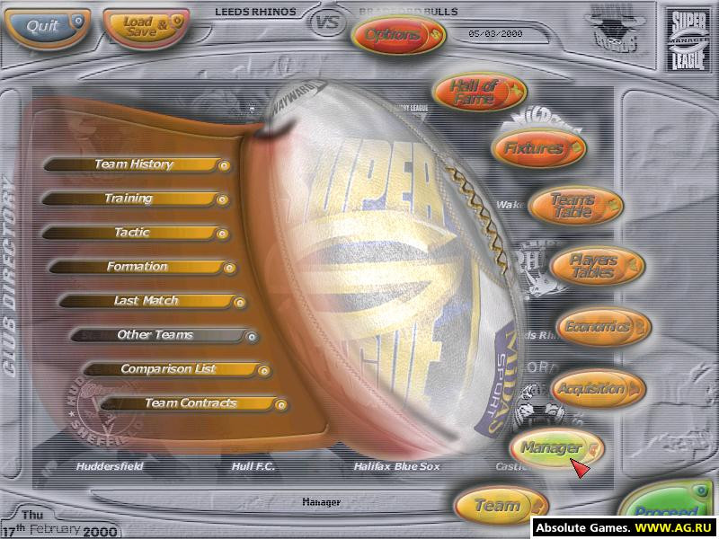 Super League Championship Rugby Manager - кадр 4