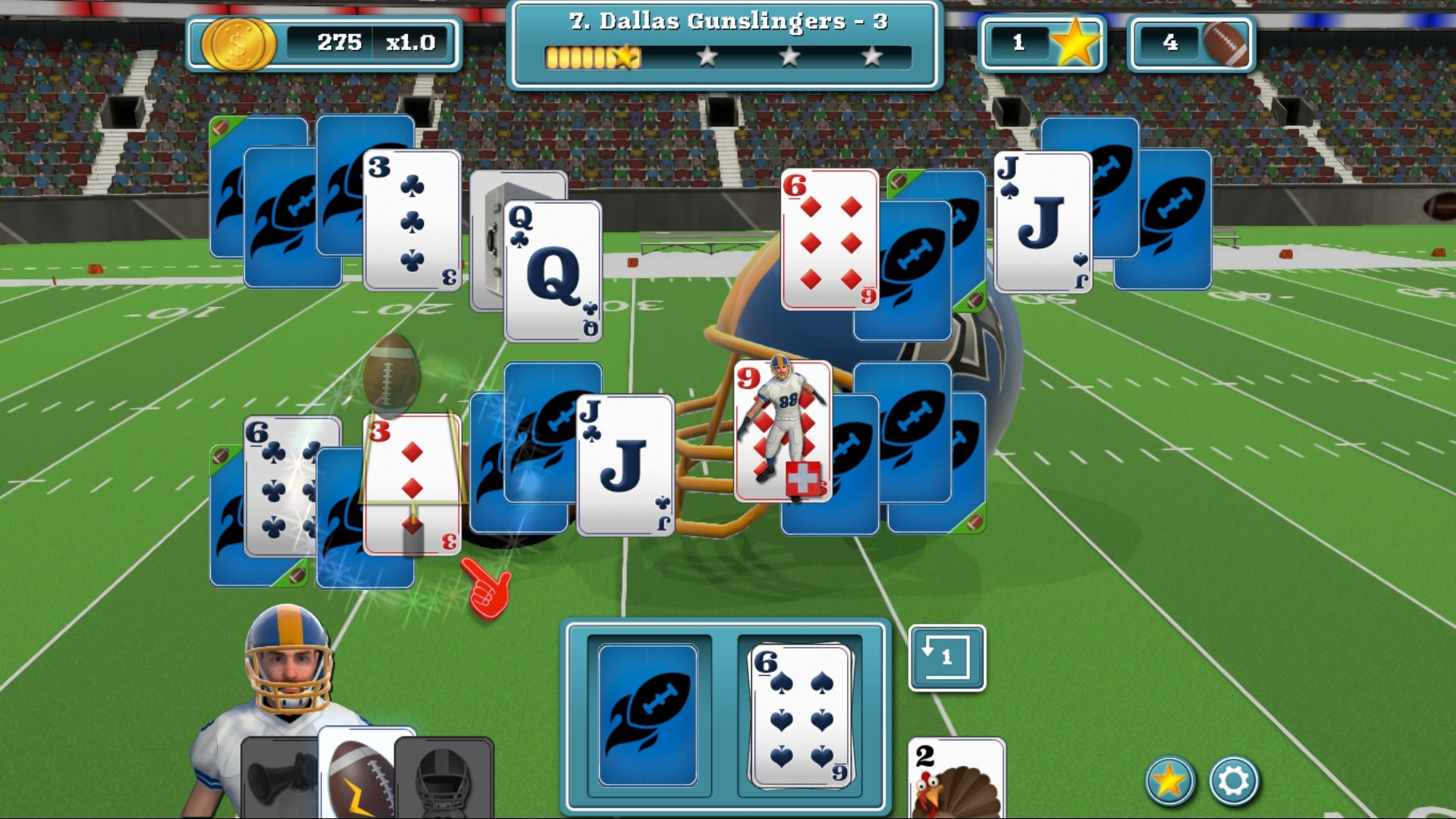 Touch Down Football Solitaire - кадр 6