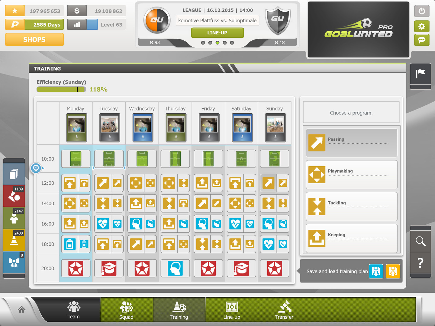 goalunited PRO – football manager for experts - кадр 6