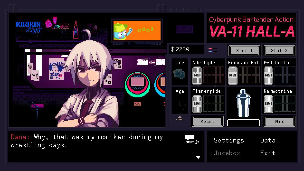 VA-11 Hall-A: Cyberpunk Bartender Action - кадр 13