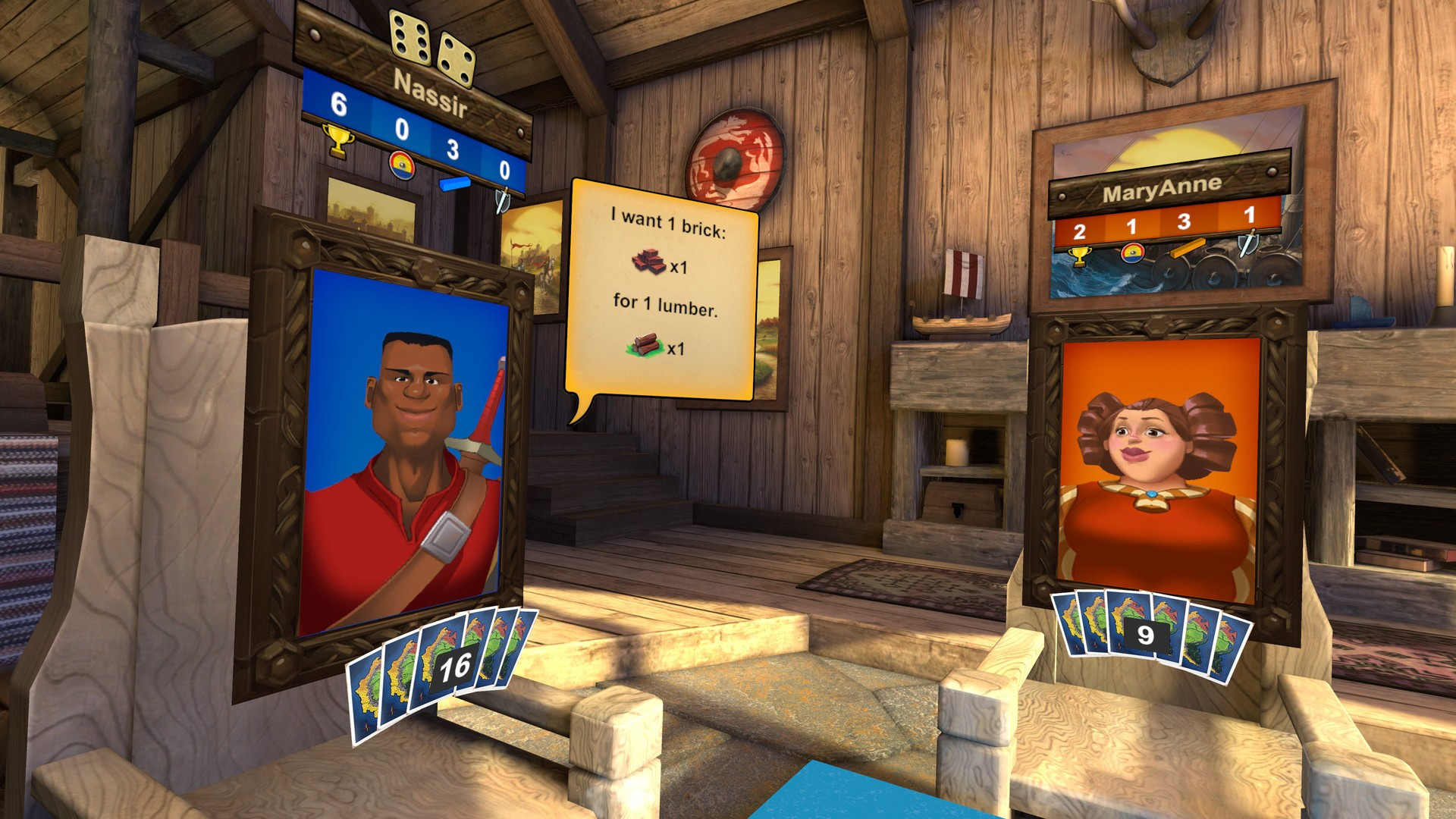 Catan VR - кадр 4