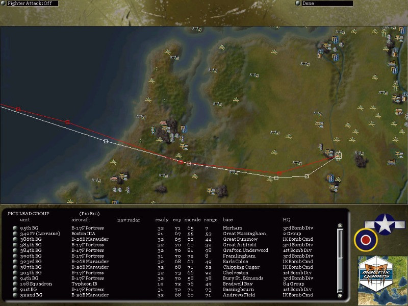 Gary Grigsby’s Eagle Day to Bombing of the Reich - кадр 8