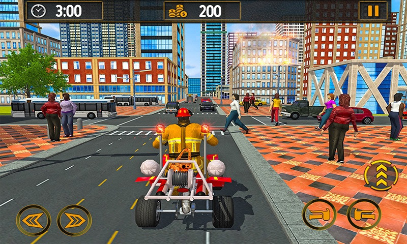 FireFighter ATV Bike: Helicopter Rescue 2018 (itch) - кадр 5