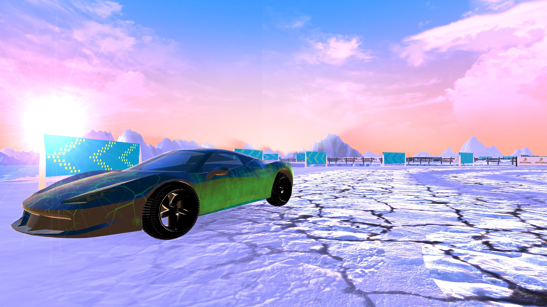 Frozen Drift Race (itch) - кадр 3