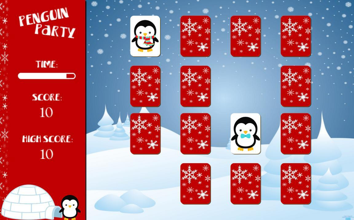 Penguin Party Memory Game (itch) - кадр 1