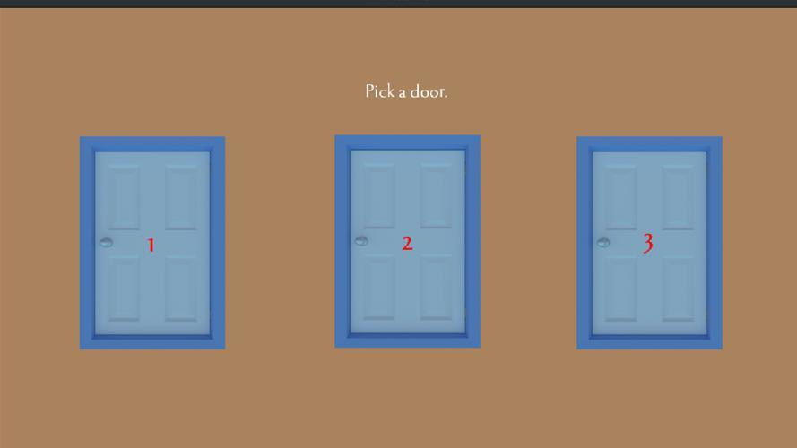 Monty Hall Problem Sandbox (the three doors) (itch) - кадр 2
