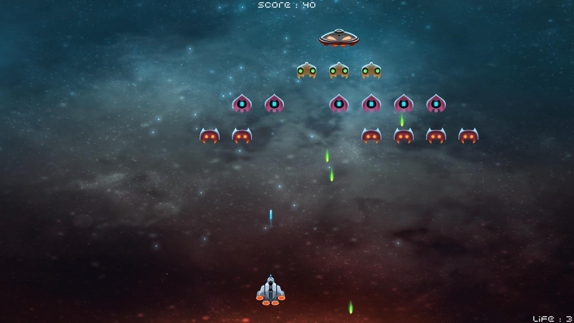 Space Invaders (itch) (Black Potion) - кадр 3