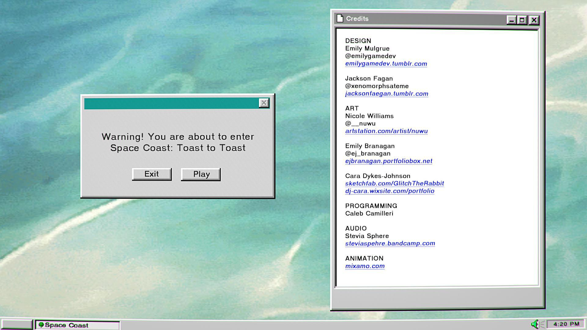 Space Coast - Toast to Toast (itch) - кадр 1