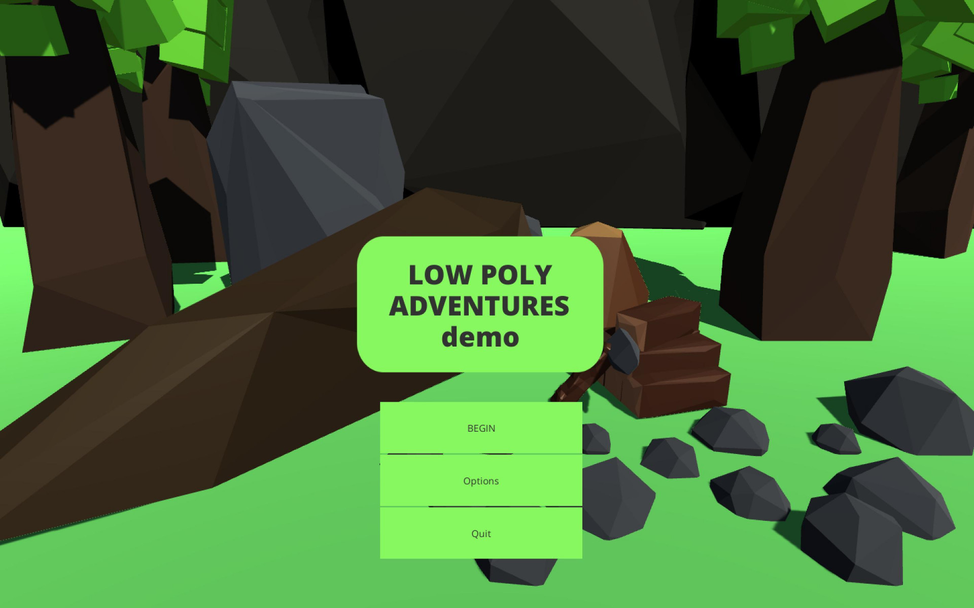 Low Poly Adventures demo (itch) - кадр 1