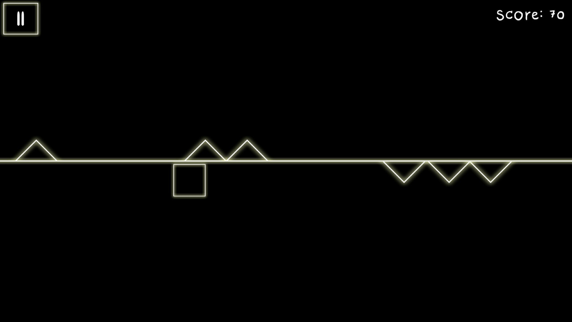 Infinite 2d line runner - avoid triangle obstacles - ready for release hypercasual game (itch) - кадр 3