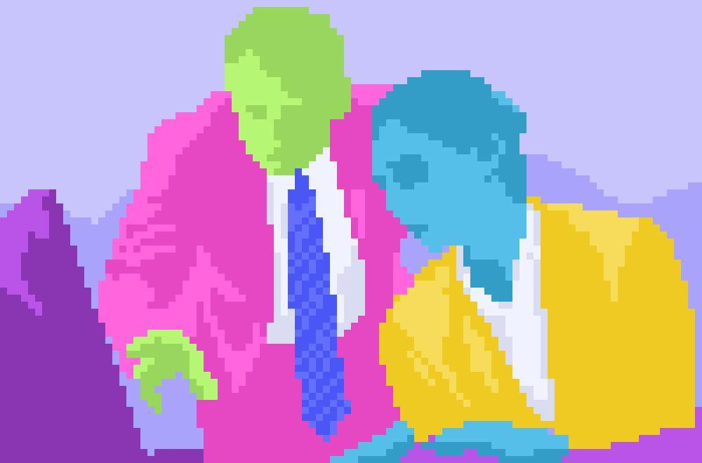 Successful man showing something (itch) - кадр 1