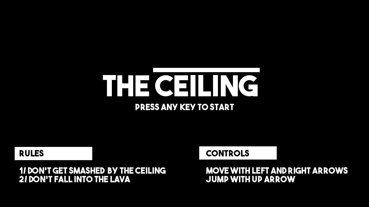 Ludum Dare 42 - The Ceiling (itch) - кадр 3