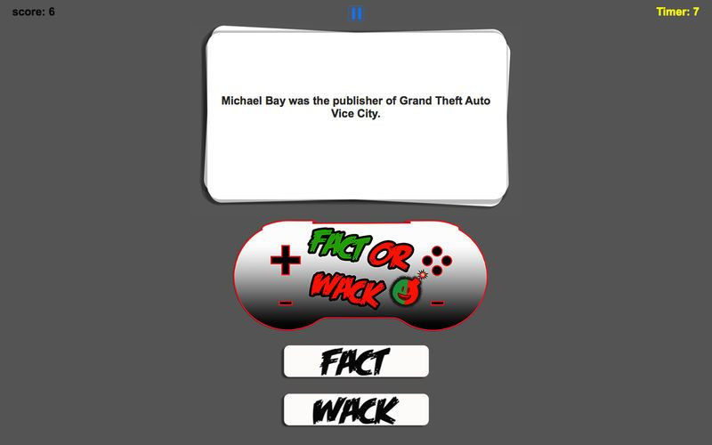 FACT OR WACK video games - кадр 4