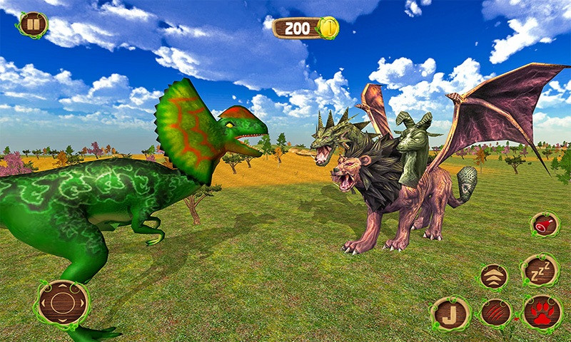 Lion Chimera Dragon vs Wild Dinosaur (itch) - кадр 1