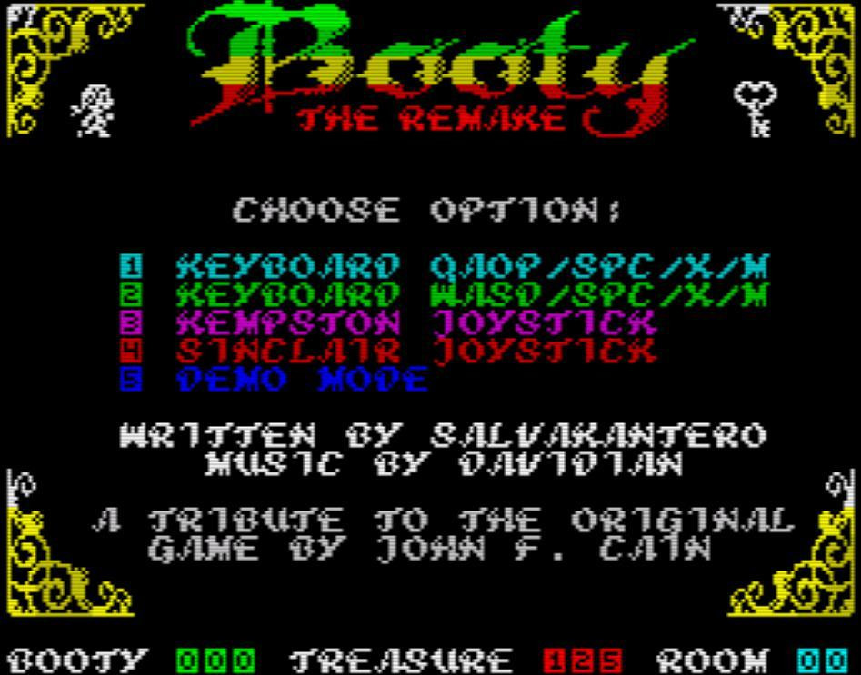 BOOTY (ZX SPECTRUM 128/+2/+3) (itch) - кадр 3