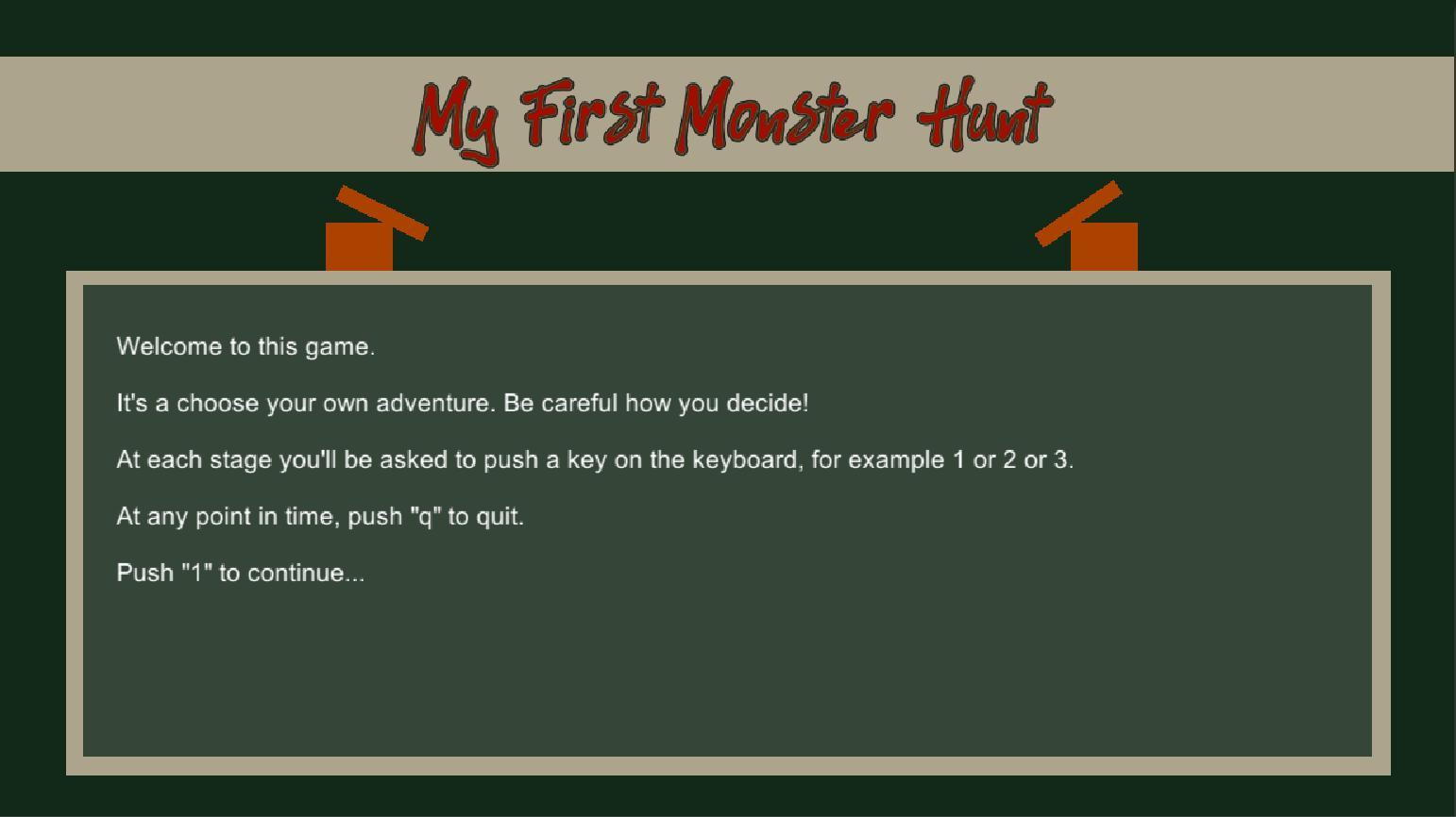 My First Monster Hunt (itch) - кадр 1