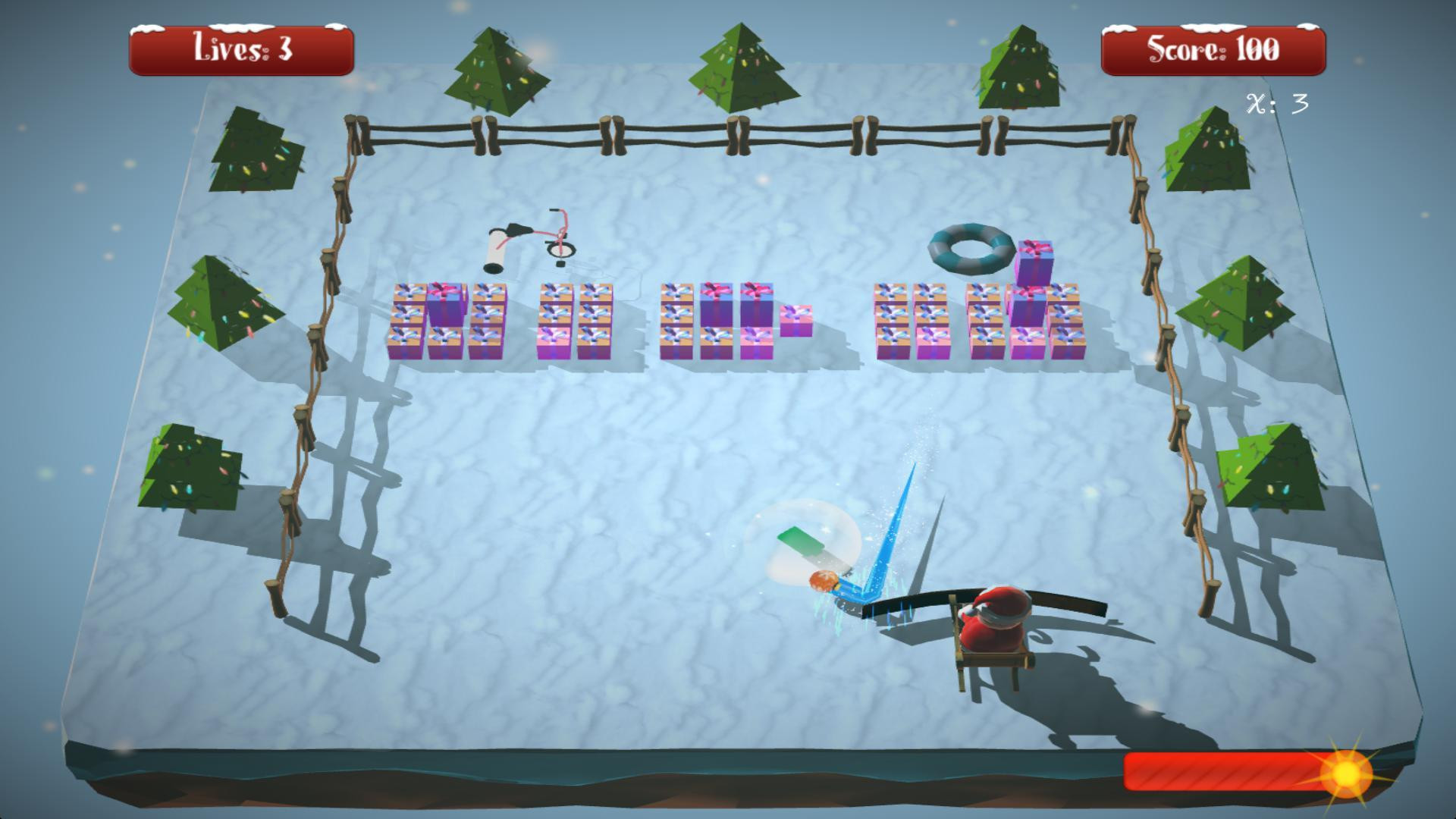 Christmas Brickout (itch) - кадр 3