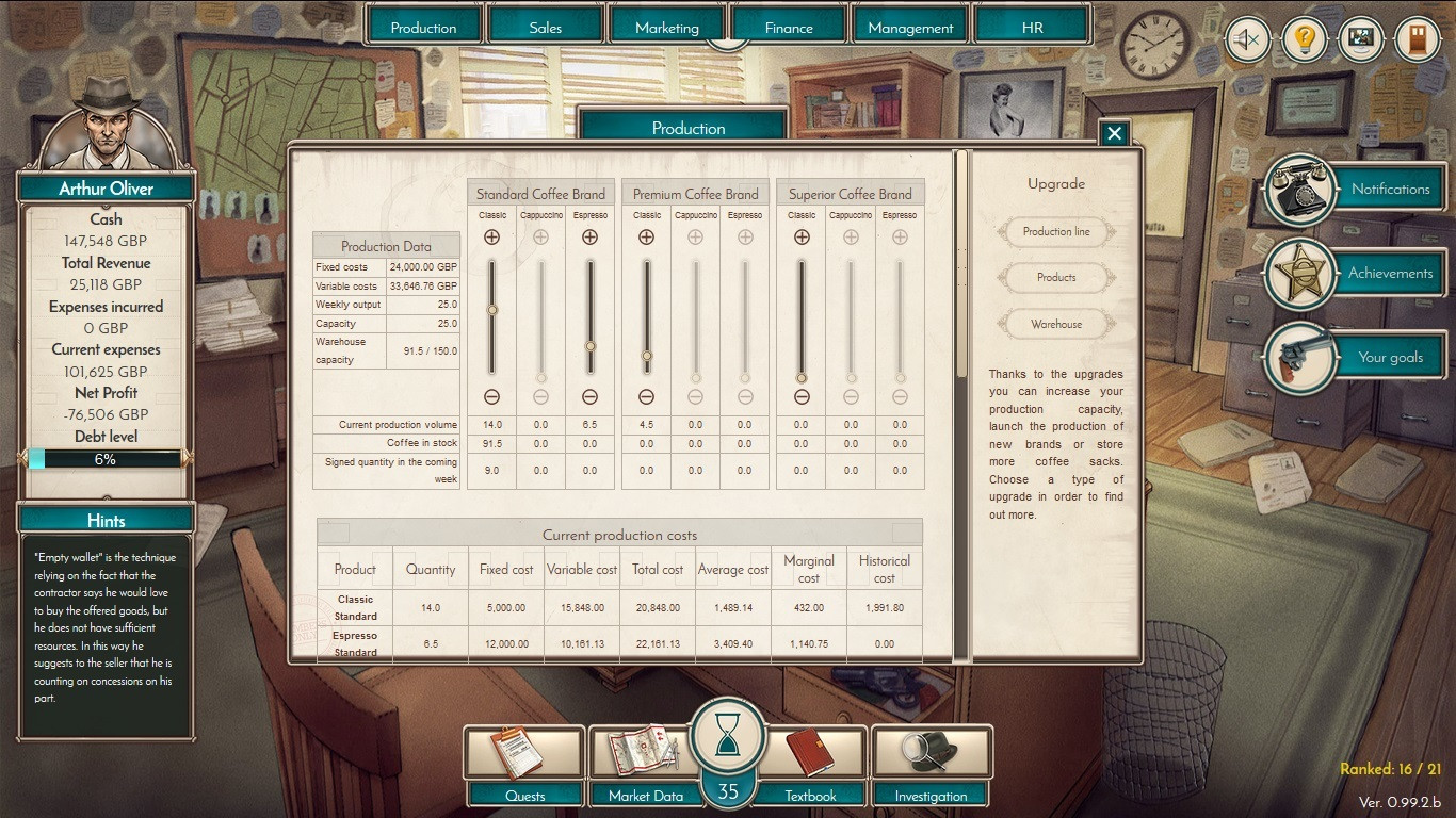 Coffee Noir - Business Detective Game - кадр 9