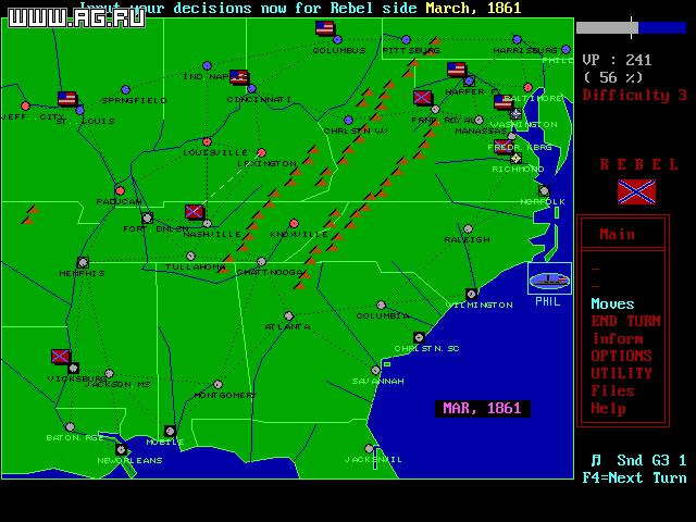 VGA Civil War Strategy - кадр 7