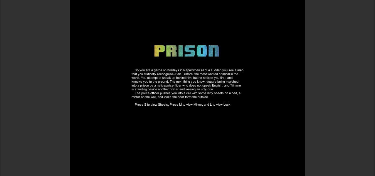 Text Prison (itch) - кадр 1