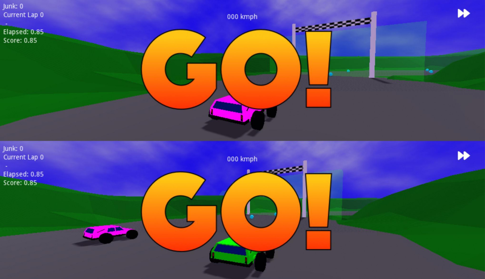 Junk Racer XL - Ludum Dare 45 (itch) - кадр 1