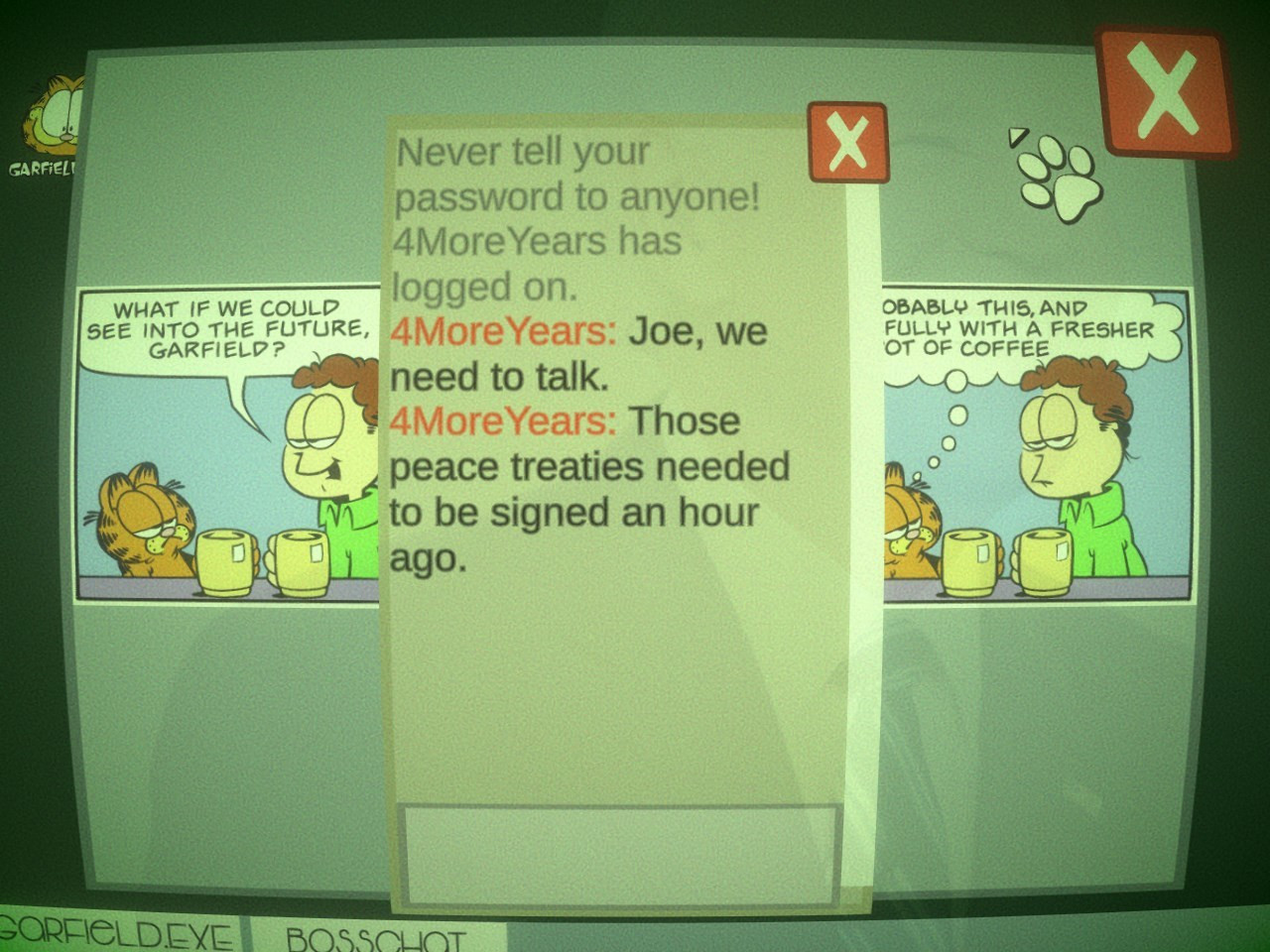 Biden My Time: A Joe Biden Garfield-Reading Simulator (itch) - кадр 1