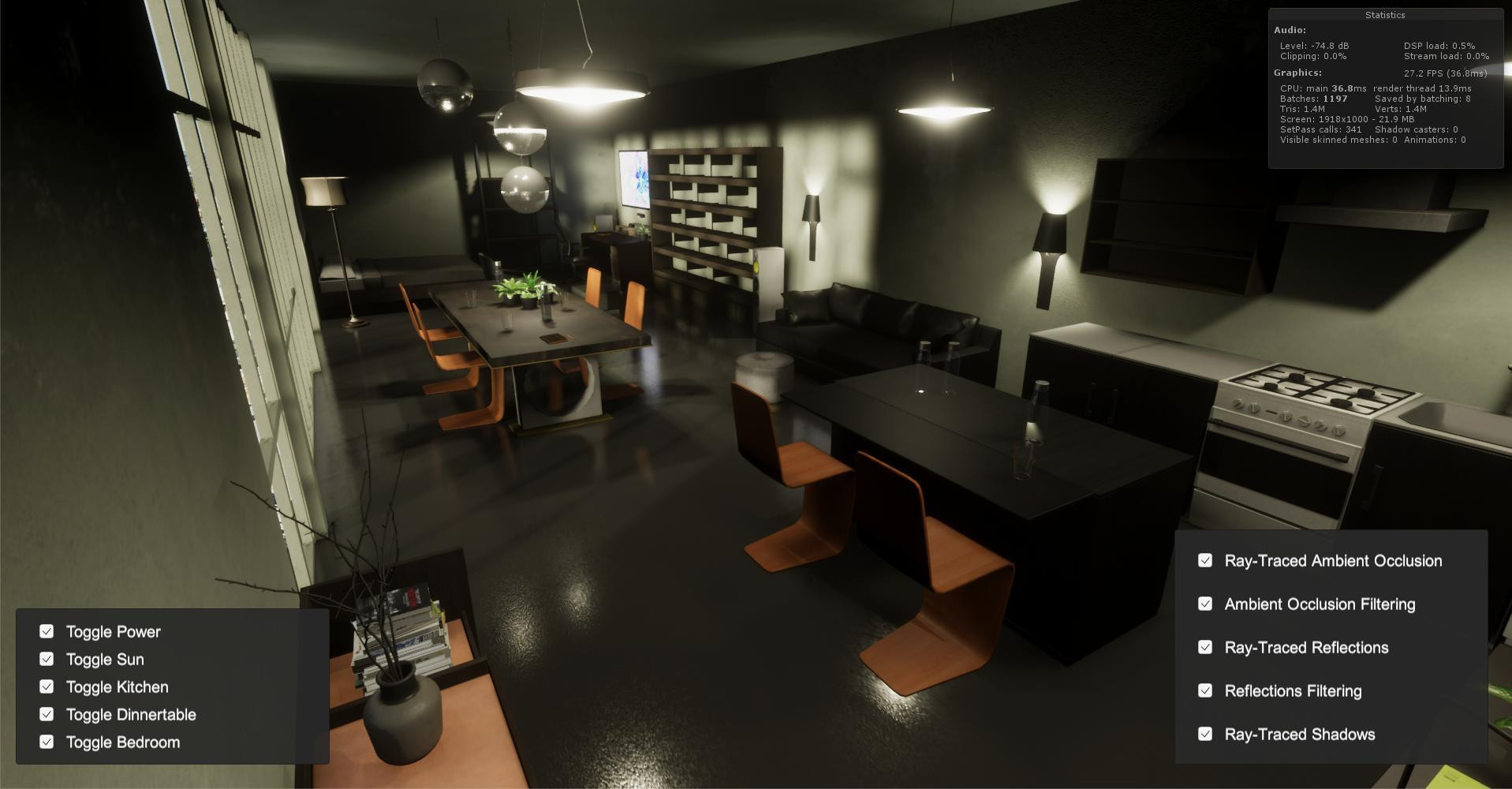 Unity Ray-Tracing Demo Game (itch) - кадр 1