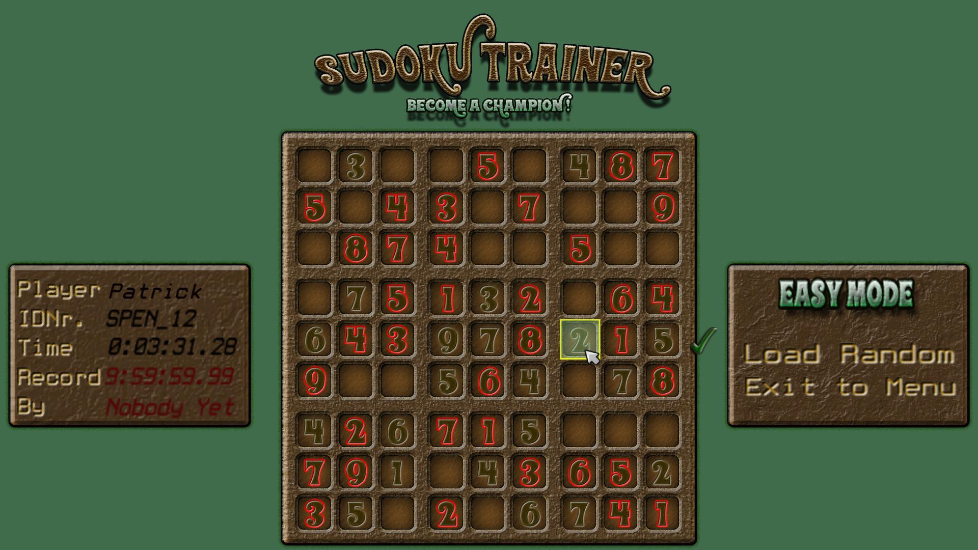 Sudoku Trainer (itch) - кадр 3