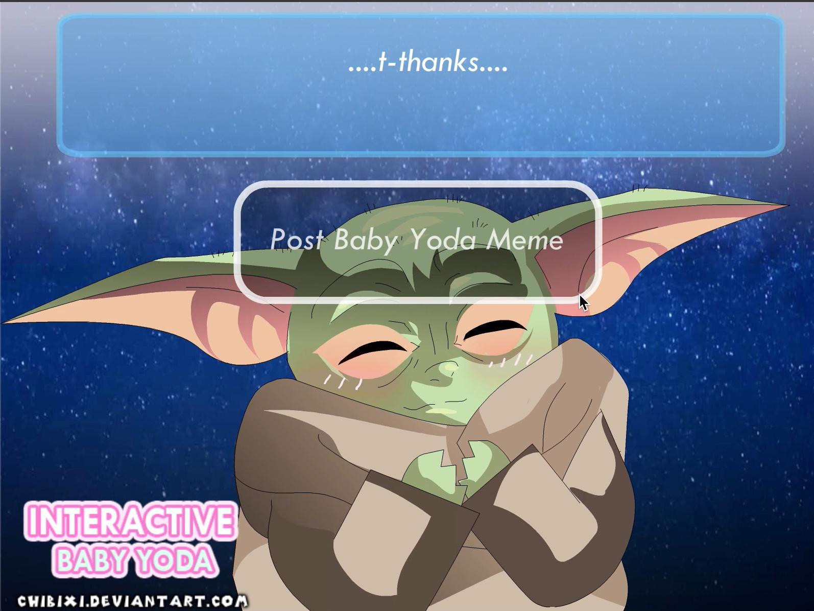 Interactive Baby Yoda - The Mandalorian Fan Game (itch) - кадр 2