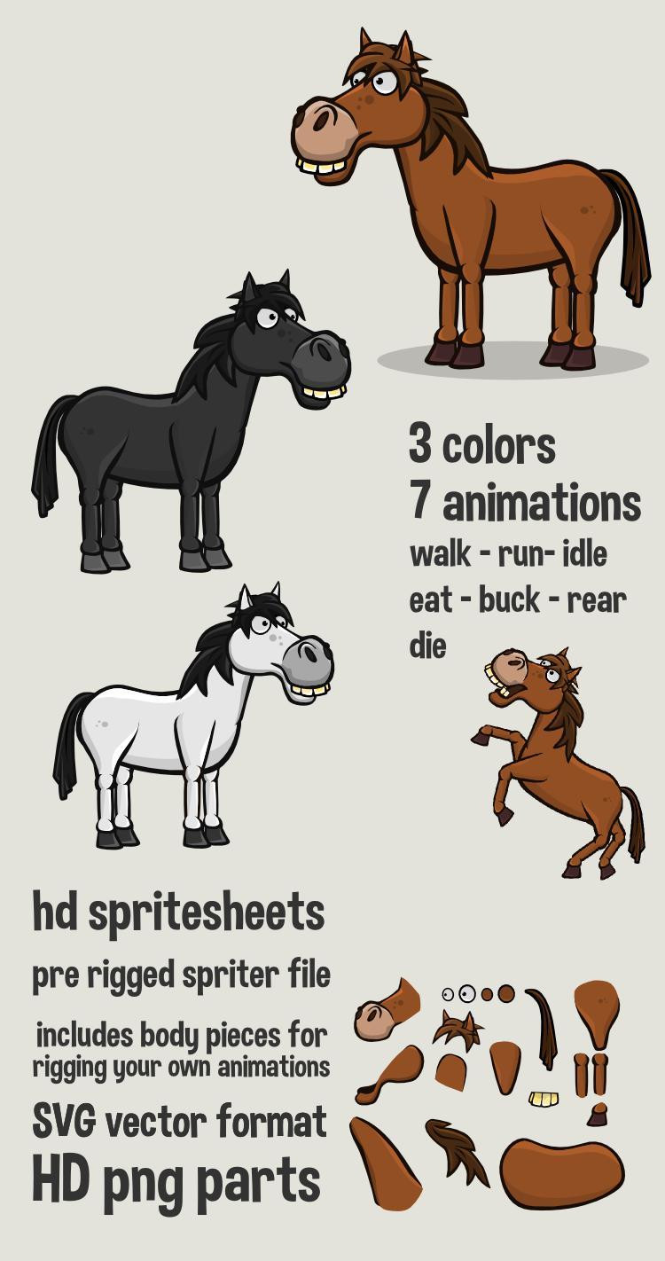 Animated horse (itch) - кадр 1