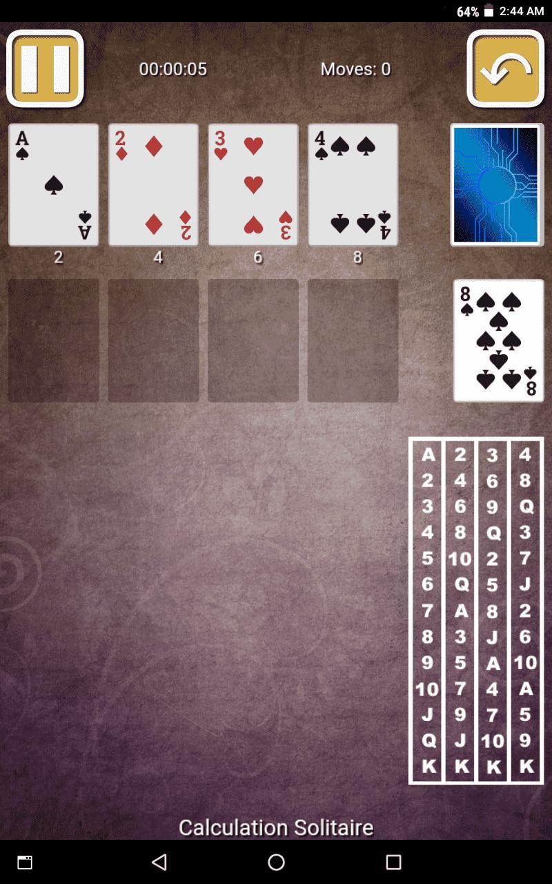 Calculation Solitaire (itch) - кадр 1