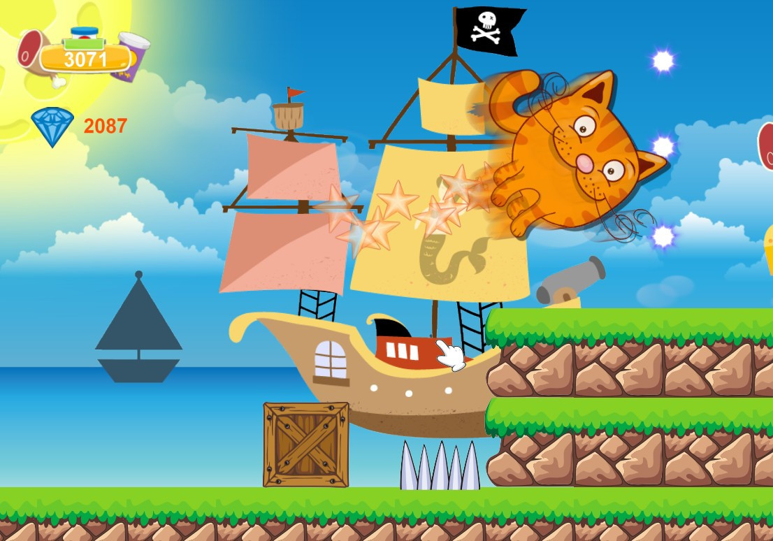 Kitten and food: adventure park - кадр 3