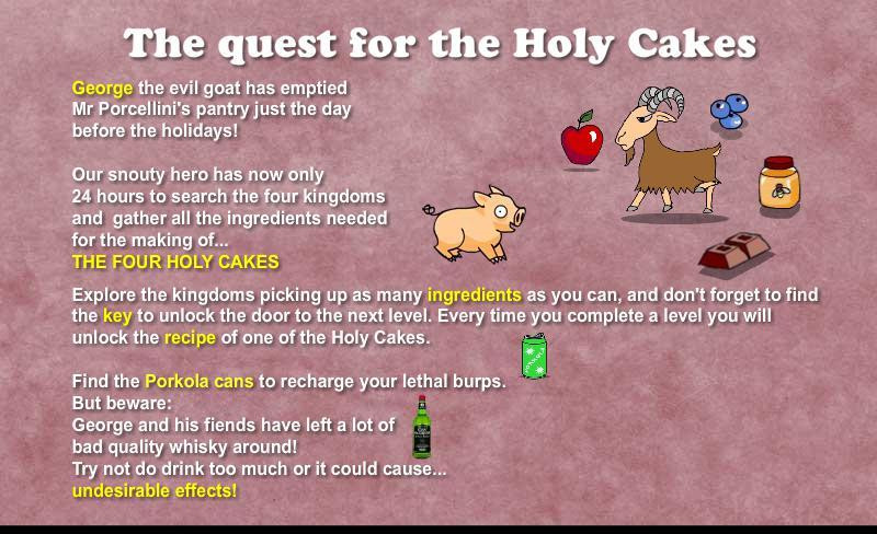 Porcellini - quest of the Holy Cakes (itch) - кадр 3