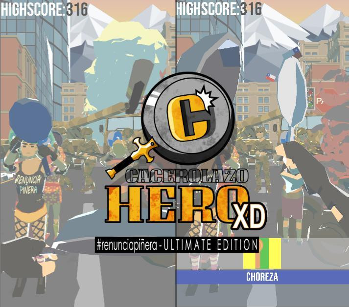 Cacerolazo Hero: #RenunciaPiñera Ultimate Edition XD (itch) - кадр 1