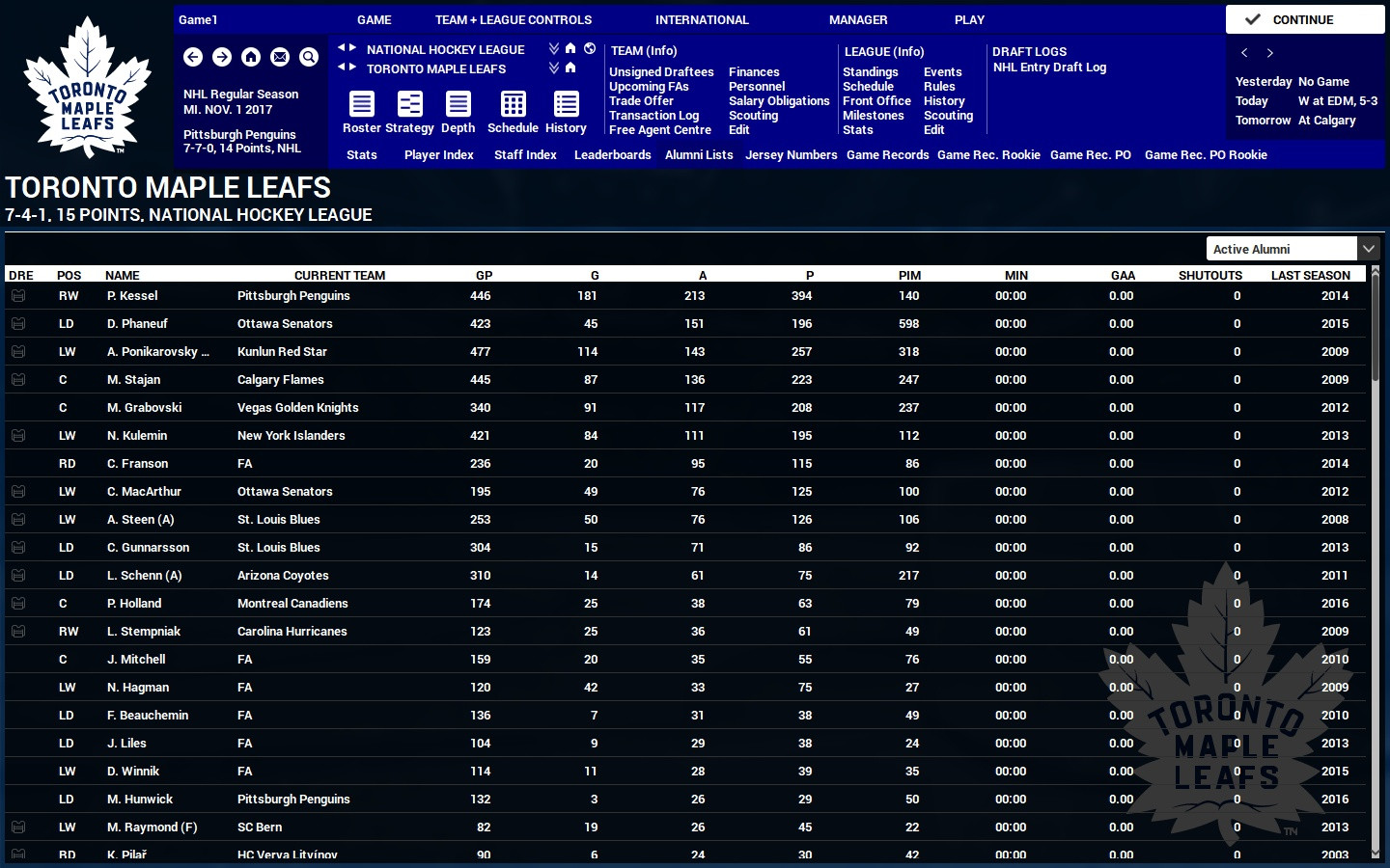 Franchise Hockey Manager 4 - кадр 7