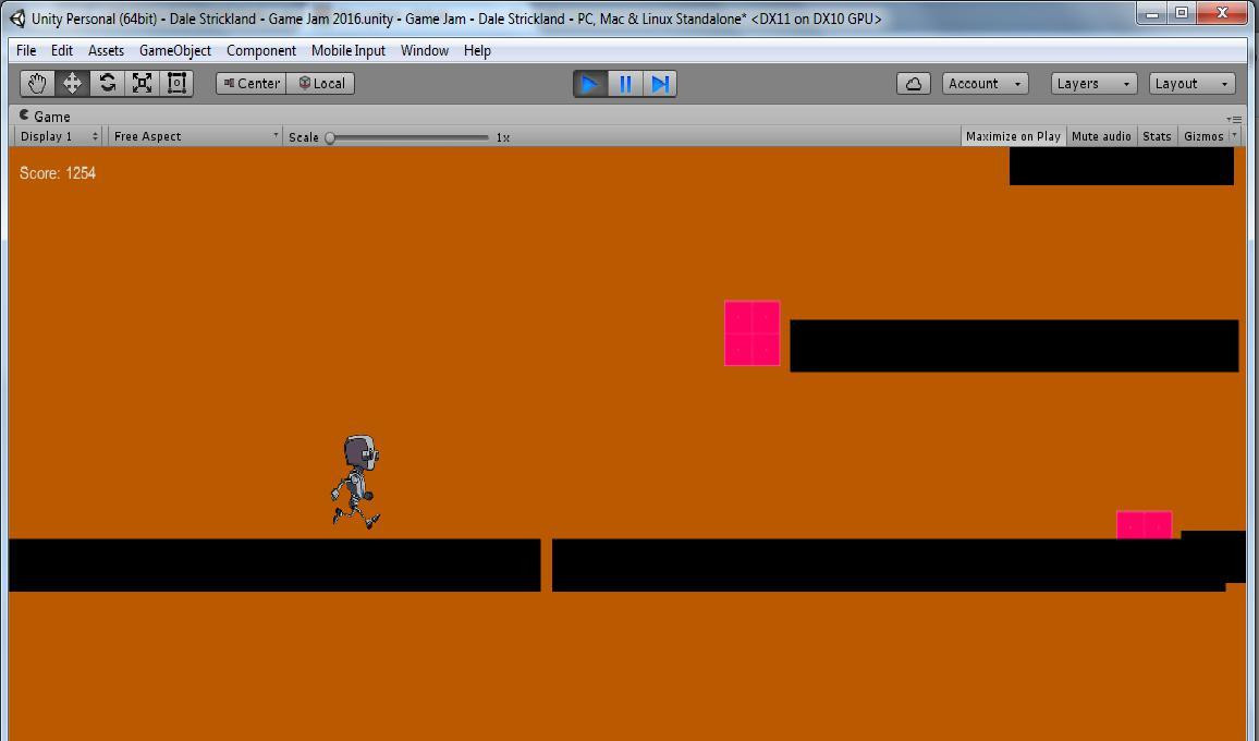 Game Jam 2016 Infinite Scroller (itch) - кадр 1